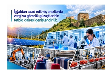 Qarabağda daha 7 fəaliyyət sahəsi vergi və gömrük rüsumlarından azad edilib - SİYAHI