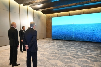 Azərbaycan və Qazaxıstan prezidentləri Trans-Xəzər Fiber-Optik Kabel Xəttinin açılışını ediblər | FED.az