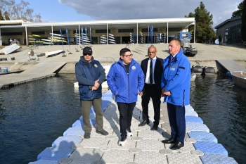 Beynəlxalq kanoe federasiyalarının prezidentləri Sərsəng su anbarına baxış keçiriblər - FOTOLAR | FED.az