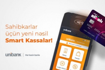 "Unibank" yeni nəsil smart kassaları - İstifadəyə Verib