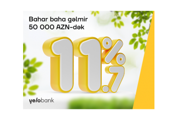 Yelo Bank-dan hər kəsə - 11.7% İLƏ BAHAR KREDTİ