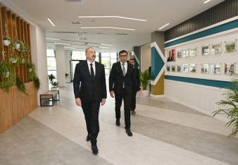 Prezident  Yevlax Olimpiya İdman Kompleksinin açılışında iştirak edib - FOTOLAR | FED.az