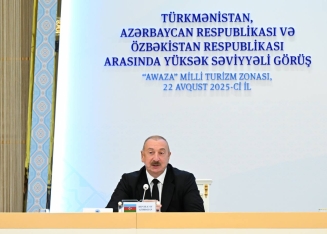 Azərbaycan, Türkmənistan və Özbəkistan liderləri mətbuata birgə bəyanatla çıxış ediblər -  FOTO | FED.az