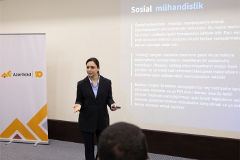 “AzerGold”da kibertəhlükəsizlik üzrə növbəti təlim keçirilib - FOTOLAR | FED.az