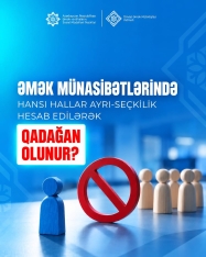 Əmək münasibətlərində hansı hallar ayrı-seçkilik hesab edilərək qadağan olunur? | FED.az