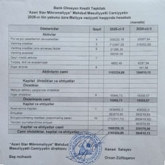 “Azəri Star Mikromaliyyə” BOKT ötən ili  pis işləyib - [red]ŞİRKƏT ZƏRƏRDƏDİR [/red] | FED.az