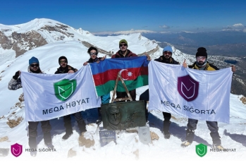 Meqa Sığorta Qrupunun cəsur əməkdaşları Heydər zirvəsinə yürüş - HƏYATA KEÇİRİB