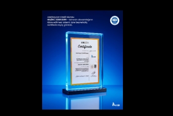 Azərbaycan Kredit Bürosu ISO/IEC 22301:2019 – Biznesin Davamlılığının İdarə Edilməsi Sistemi üzrə beynəlxalq sertifikatı əldə edib
