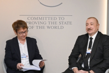 İlham Əliyev Davosda Avropa Yenidənqurma və İnkişaf Bankının prezidenti ilə görüşüb