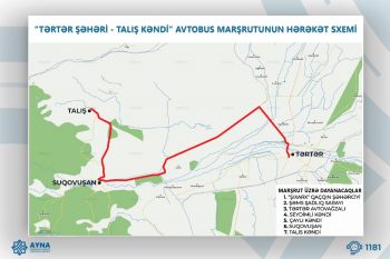Talış kəndi istiqamətində avtobus marşrutu fəaliyyətə başlayıb - FOTO | FED.az