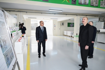 Prezident Sabirabadda aqrokimyəvi vasitələrin istehsalı müəssisəsinin fəaliyyəti ilə tanış olub | FED.az