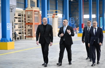 Goranboyda tikinti materialları istehsalı müəssisəsi istifadəyə verilib | FED.az