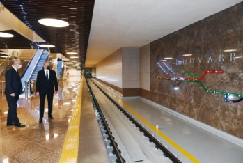 Metronun “8 Noyabr” stansiyası - İstifadəyə Verilib - FOTOLAR