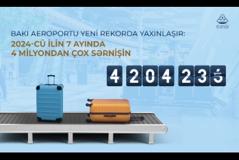 Bakı hava limanı yeni rekorda yaxınlaşır: 2024-cü ilin 7 ayında 4 milyondan çox sərnişin