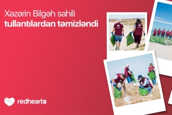 Волонтёры Red Hearts очистили побережье Каспийского моря от мусора