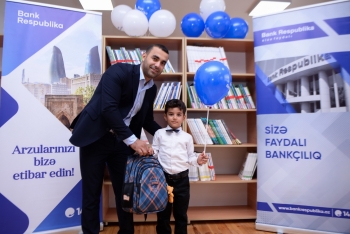 Bank Respublika Ağdamda ilk dəfə məktəbə gedəcək - [red]BİRİNCİLƏRİ SEVİNDİRDİ[/red] | FED.az