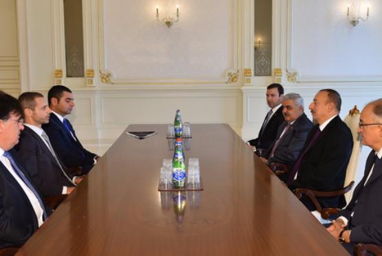 Ильхам Алиев принял президента УЕФА
