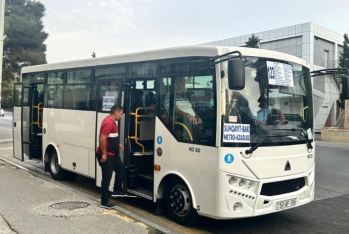 Azərbaycanda ilk dəfə: Hacıqabulda buraxılan avtobuslar Bakı-Sumqayıt marşrutunda! - FOTOLAR