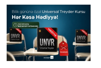 ​​​​​​​Bilik Gününə özəl HƏDİYYƏ: InvestAZ Universal Treyder kursunu ödənişsiz təqdim edir
