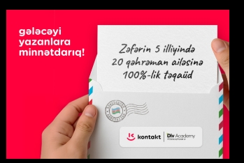 “Kontakt”dan qazi və şəhid ailəsi üzvü olan 20 nəfərə - TAM TƏQAÜD