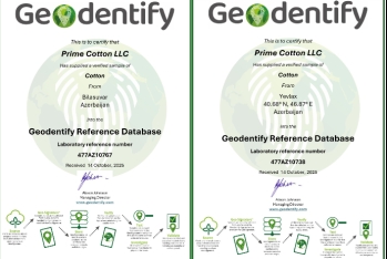 “Prime Cotton” pambığın mənşəyini elmi üsullar ilə təsdiqləyən - İLK AZƏRBAYCAN ŞİRKƏTİ OLDU