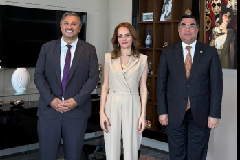 SOCAR-ın vitse-prezidenti Koç Universitetinin rektorunu qəbul edib