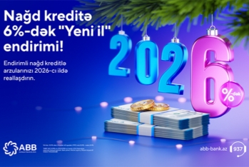 ABB-də nağd kreditə - 6%-DƏK ENDİRİM!