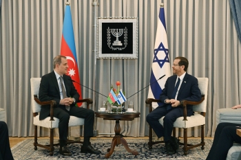 İsrail prezidenti Ceyhun Bayramovu qəbul edib - FOTO | FED.az