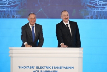 Mingəçevirdə “8 Noyabr” Elektrik Stansiyasının açılış mərasimi keçirilib