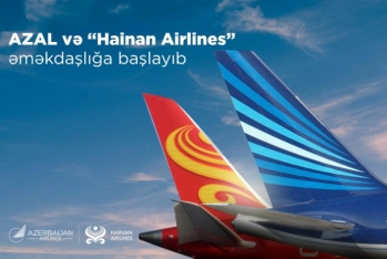 AZAL начал сотрудничество с китайской авиакомпанией Hainan Airlines