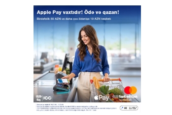 Apple Pay ilə 10 AZN keşbek qazanın! - Yapı Kredi Bank Azərbaycandan xüsusi kampaniya