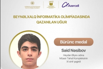 Beynəlxalq İnformatika Olimpiadasında növbəti - UĞURUMUZ