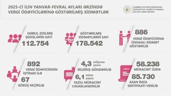 Azərbaycanda vergi orqanlarına müraciətlərin sayı fevralda 67 % artıb | FED.az