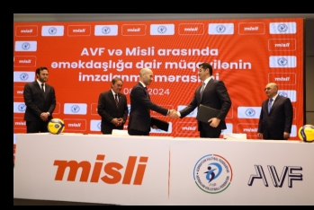 Misli-dən voleybola böyük dəstək – AVF ilə müqavilə imzalandı - [red]FOTOLAR[/red] | FED.az