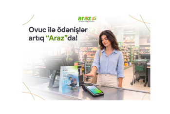 “Araz” supermarketlərdə innovativ yenilik: Ovuc ilə ödənişlər başladı