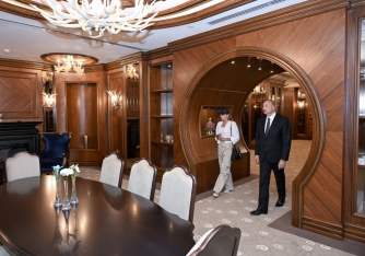 Prezident Şamaxıda “Pirqulu Park” hotelinin açılışında - FOTOLAR | FED.az