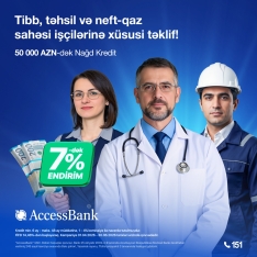 AccessBank müxtəlif peşə sahibləri üçün Nağd Kredit üzrə 7%-dək endirim kampaniyasının - [red]MÜDDƏTİNİ UZATDI[/red] | FED.az