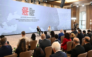 III Şuşa Qlobal Media Forumu işənun iştirakçıları ilə görüş keçirilib Prezident İlham Əliyev görüşdə iştirak edib | FED.az
