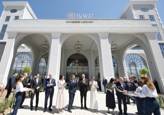 İssık-Kul gölünün sahilində “Baku Resort & Spa” mehmanxanasının açılışı olub - FOTOLAR | FED.az