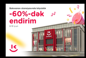 "Kontakt" Bakıxanovda ən böyük mağazasını - AYGÜN KAZIMOVA İLƏ AÇDI!!