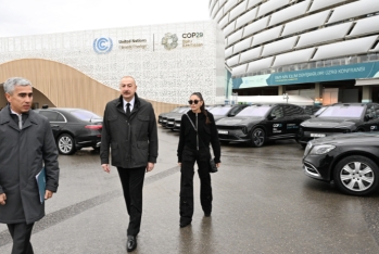 Prezident Bakı Olimpiya Stadionunda COP29-la bağlı yaradılan şəraitlə tanış olub - FOTOLAR