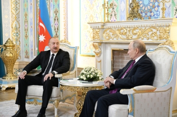 Düşənbədə İlham Əliyevlə Putinin təkbətək görüşü keçirilib - FOTOLAR[b][red] - YENİLƏNİB[/red][/b] | FED.az