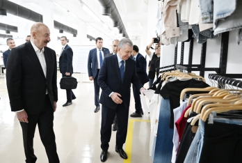 Azərbaycan və Özbəkistan prezidentləri Xankəndidəki “Businesstex JV” tikiş fabrikinin fəaliyyəti ilə tanış olublar | FED.az
