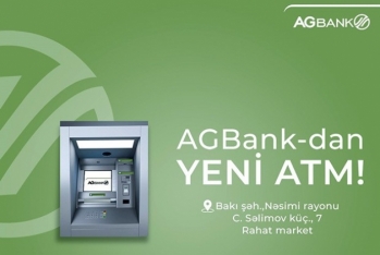 "AGBank" bankomat şəbəkəsini - GENİŞLƏNDİRİR