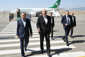 Qurbanqulu Berdiməhəmmədov Füzuliyə gəlib - FOTOLAR