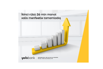 Yelo Bank-ın əsas maliyyə göstəricilərində pozitiv tendensiya - DAVAM EDİR!