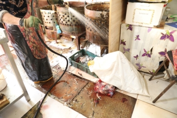 "8-ci km" bazarında quş kəsimi yeri bağlandı - FOTOLAR | FED.az