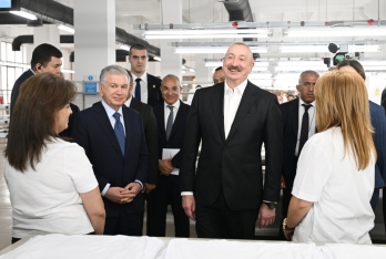 Azərbaycan və Özbəkistan prezidentləri Xankəndidəki “Businesstex JV” tikiş fabrikinin fəaliyyəti ilə tanış olublar | FED.az