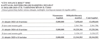 «City Finance BOKT» sürətlə böyüyür, mənfəəti artıb -[red] HESABAT[/red] | FED.az
