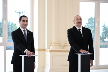 Azərbaycan və Türkmənistan prezidentlərinin iştirakı ilə “Dostlug” tankerinin onlayn formatda hədiyyə olunması mərasimi keçirilib